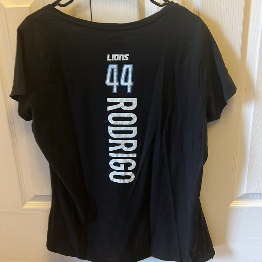 Custom Detroit Lions Tshirt #44 Malcom Rodriquez - Picture 3 of 3